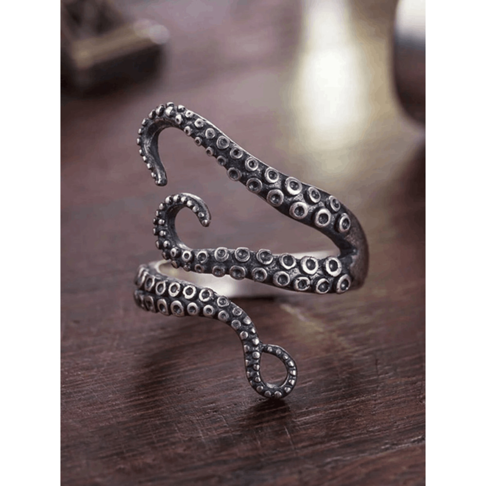 Wicked Silk Women's Tentacle Ocean Octopus Nautical Ring [One size fits most]